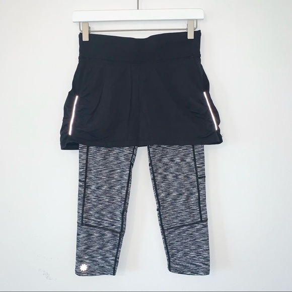 Athleta Space Dye Contender Skirt Capri Leggings XS - Picture 3 of 7